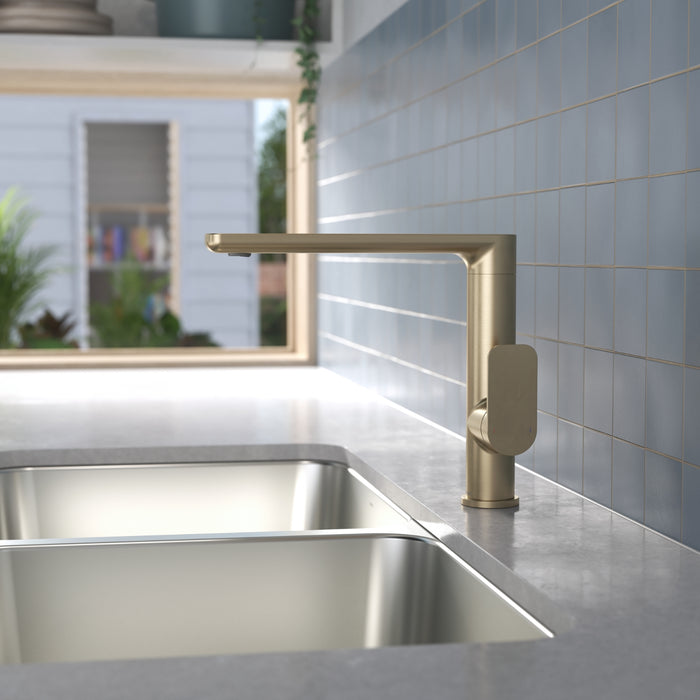 Caroma Luna II Sink Mixer - Brushed Brass