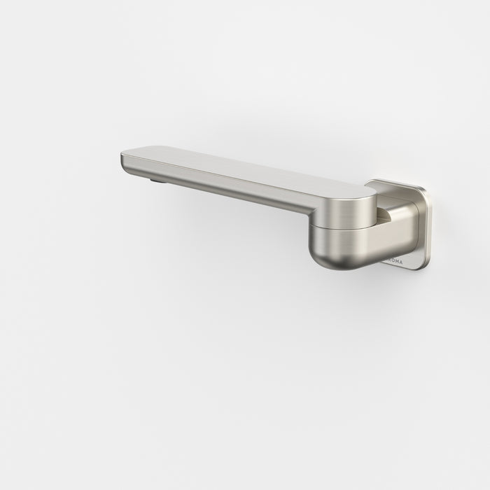 Swivel Caroma Luna II Swivel Bath Outlet 220mm - Brushed Nickel 68207BN - The Blue Space