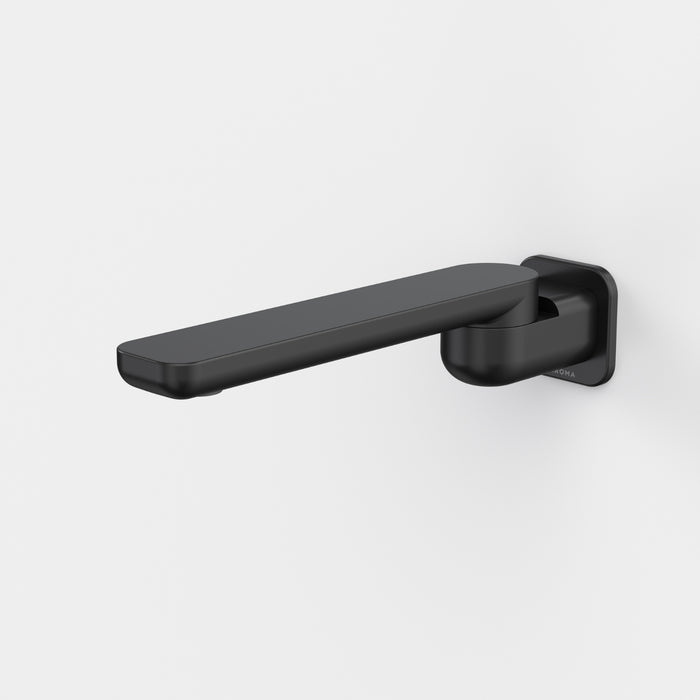 Caroma Luna II Swivel Bath Outlet 220mm - Satin Black 68207BL - The Blue Space