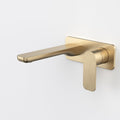 Caroma Luna II Wall Basin/Bath Mixer 180mm - Brushed Brass 68203BB6AF - The Blue Space