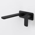 Caroma Luna II Wall Basin/Bath Mixer 220mm - Satin Black 68204BL6AF - The Blue Space