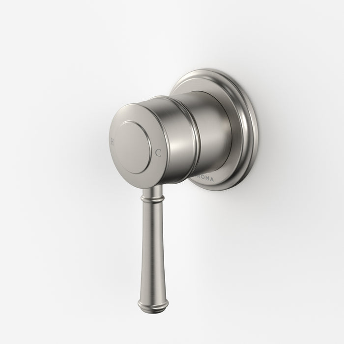 Caroma Riviere Bath Shower Mixer - Brushed Nickel 520005BN - The Blue Space