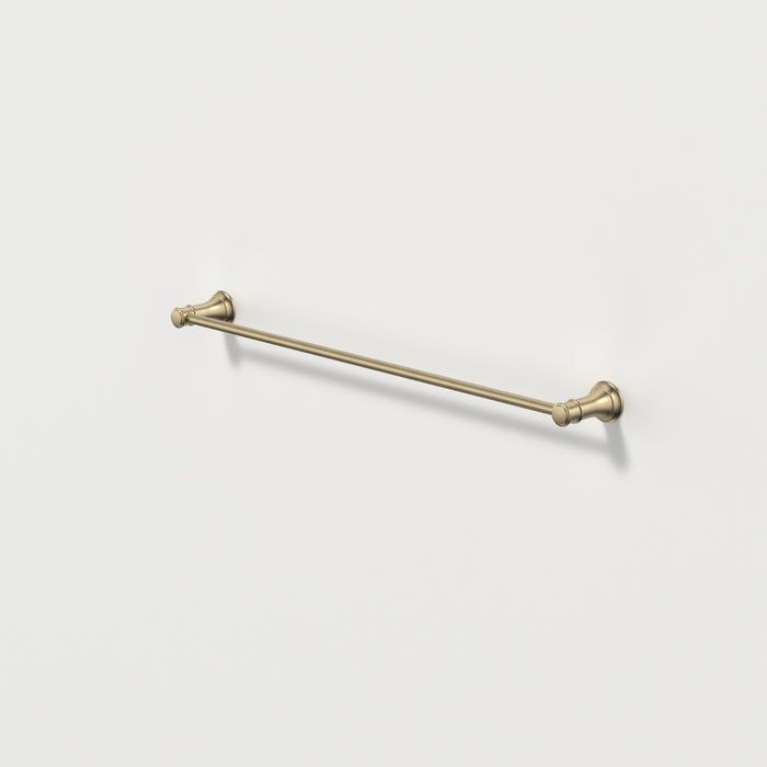 Caroma Riviere Single Towel Rail 600mm - Brushed Brass 520034BB - The Blue Space