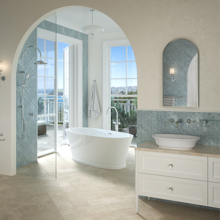 Lifestyle Caroma Riviere Single Towel Rail 800mm - Chrome 520036C - The Blue Space