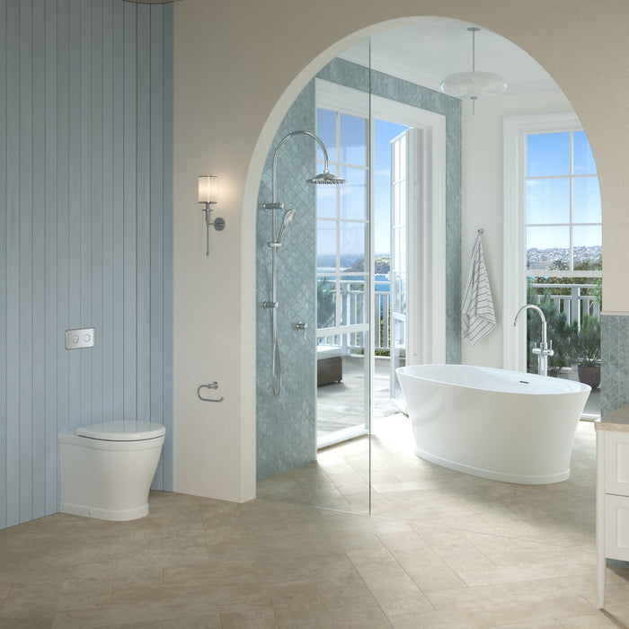 Lifestyle 1 Caroma Riviere Toilet Roll Holder - Chrome 520030C - The Blue Space