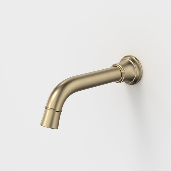 Caroma Riviere Wall Basin Bath Outlet 175mm - Brushed Brass 520013BB6AF - The Blue Space