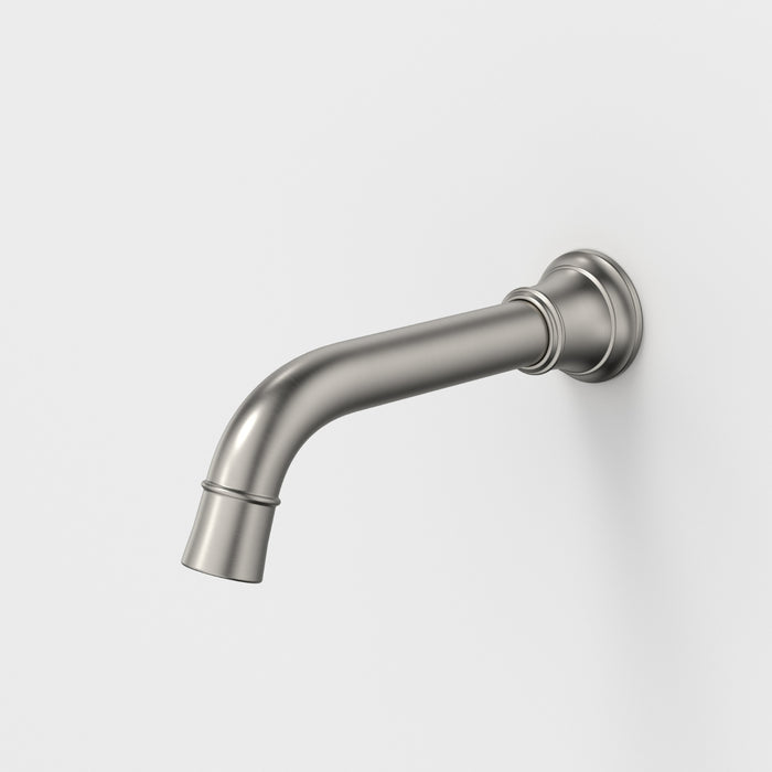 Caroma Riviere Wall Basin Bath Outlet 175mm - Brushed Nickel 520013BN6AF - The Blue Space
