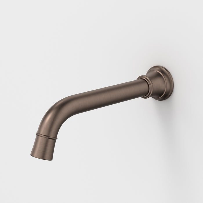 Caroma Riviere Wall Basin Bath Outlet 210mm - Brushed Bronze 520014BBZ6AF - The Blue Space