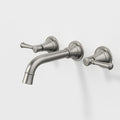 Caroma Riviere Wall Basin Bath Set 175mm - Brushed Nickel 520021BN6AF - The Blue Space