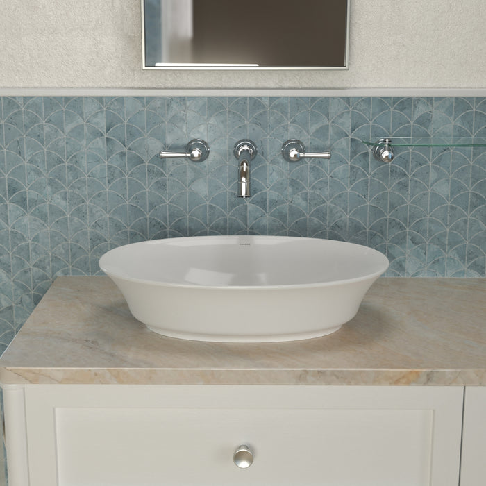 Lifestyle 3 Caroma Riviere Wall Basin Bath Set 175mm - Chrome 520021C6AF - The Blue Space