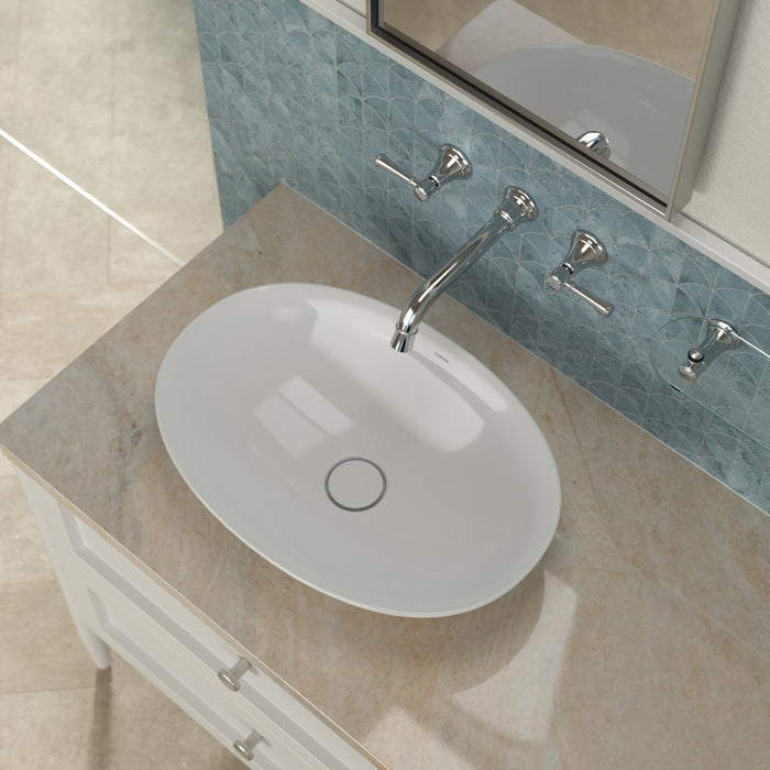 Lifestyle 4 Caroma Riviere Wall Basin Bath Set 175mm - Chrome 520021C6AF - The Blue Space