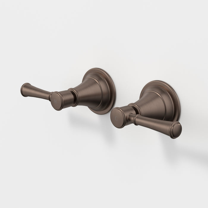 Caroma Riviere Wall Top Assemblies - Brushed Bronze 520023BBZF - The Blue Space