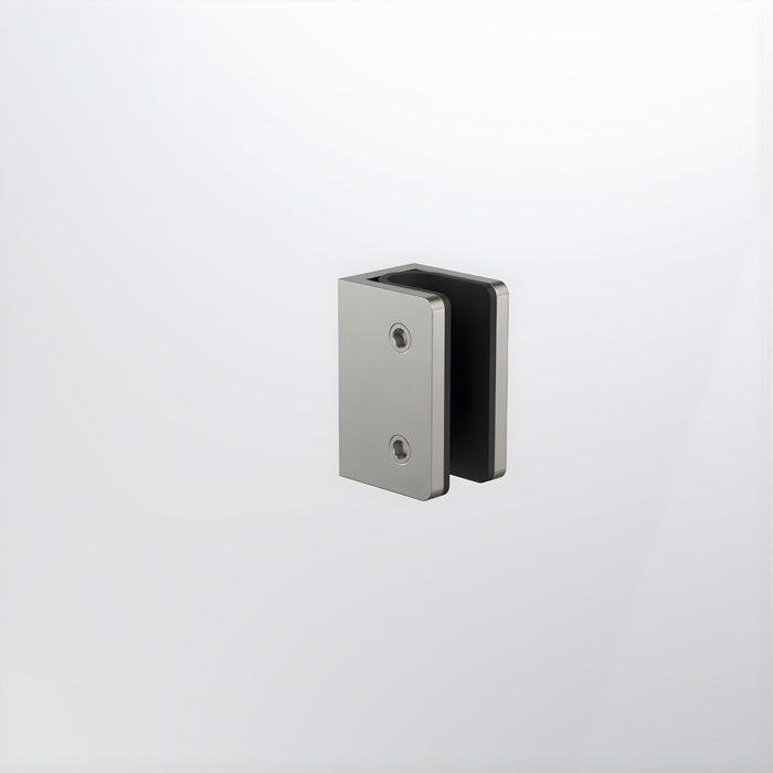 Back Caroma Shower Glass U Bracket Brushed Nickel 14228001BN - The Blue Space