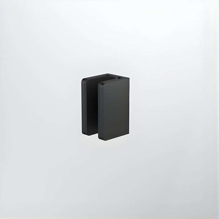 Caroma Shower Glass U Bracket Matte Black 14228001B - The Blue Space