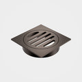 Caroma Square Floor Waste - 80mm Outlet - Brushed Bronze 12975034BBZ - The Blue Space