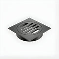 Caroma Square Floor Waste - 80mm Outlet - Gunmetal 12975034GM - The Blue Space