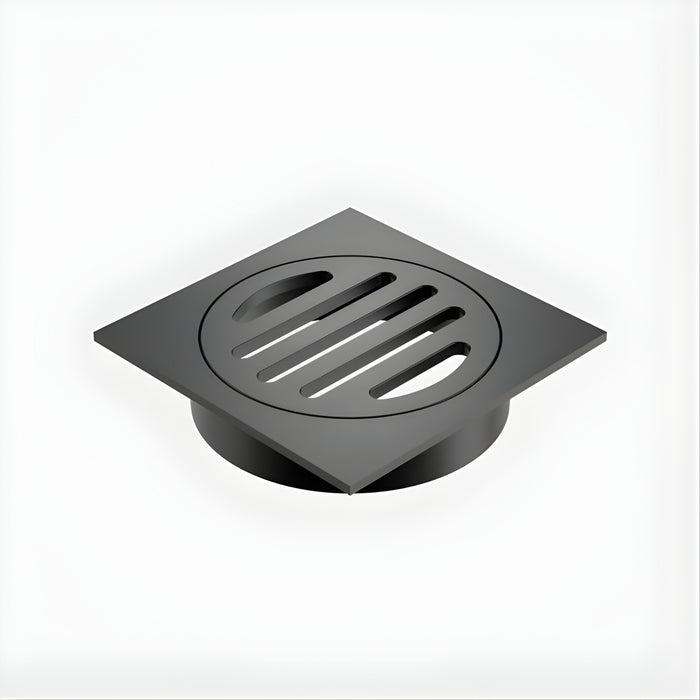 Caroma Square Floor Waste - 80mm Outlet - Gunmetal 12975034GM - The Blue Space