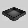 Caroma Square Floor Waste 80mm Outlet Tile Insert - Matte Black 14228028B - The Blue Space