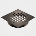 Caroma Square Floor Waste Grate - 100mm Outlet - Brushed Bronze 12975037BBZ - The Blue Space