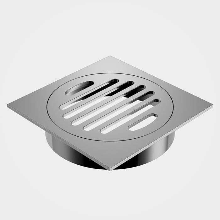 Caroma Square Floor Waste Grate 100mm Outlet - Chrome 12975037C - The Blue Space