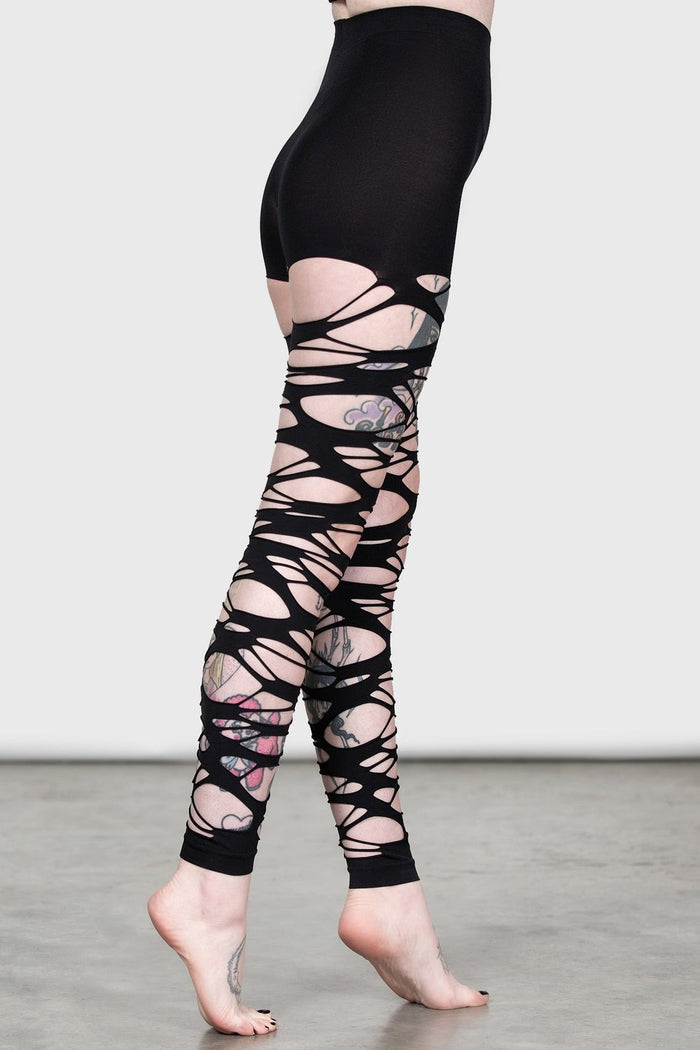 killstar grunge goth distressed tights