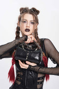 long spiked punk rock bag by devil fashion