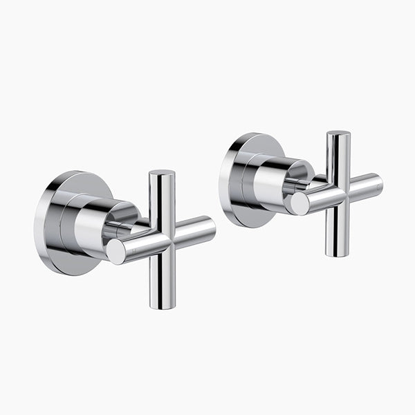 Clark Cross Wall Top Assemblies - Chrome - The Blue Space