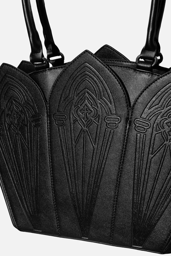 laser cut gothic cathedral purse