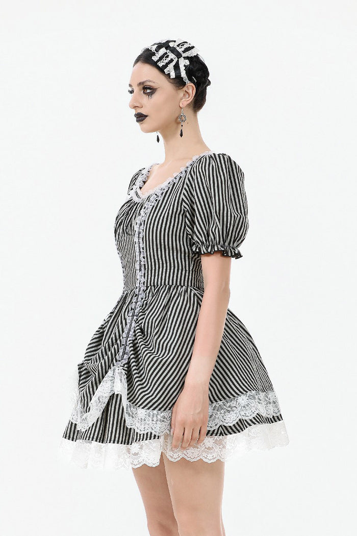 puff shoulder puff sleeve mini dress