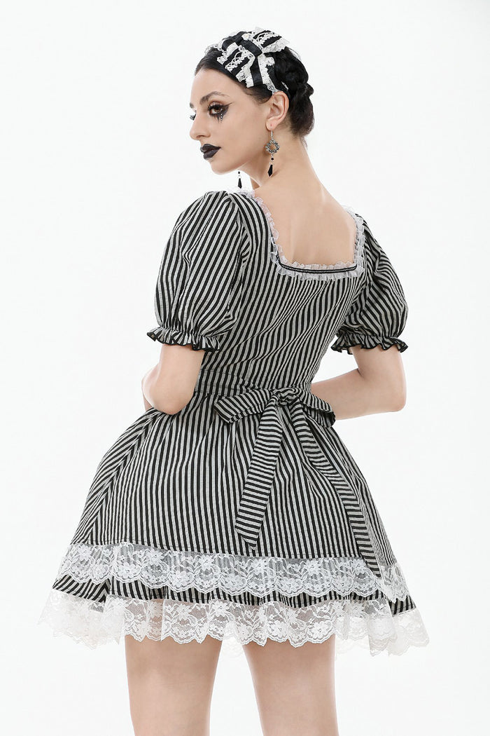 puffed sleeve puff sleeve mini dress