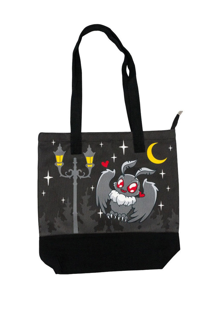 mothman canvas tote bag for grocery shopping