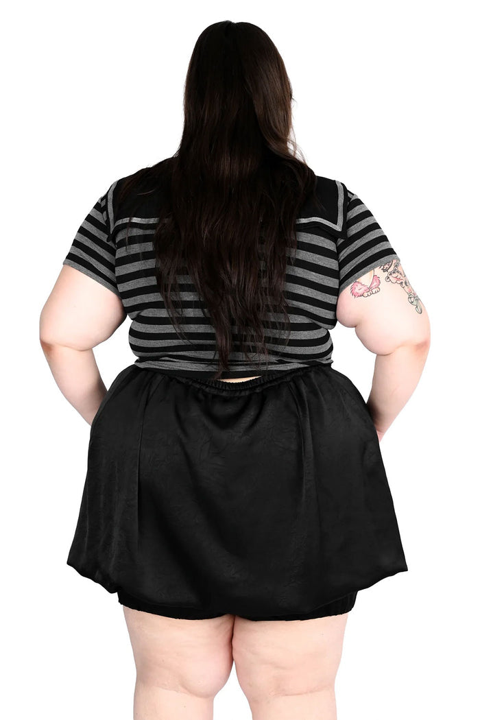 back view of model wearing darby sailor top from Foxblood