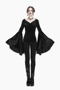 womens exaggerated large flared sleeve top