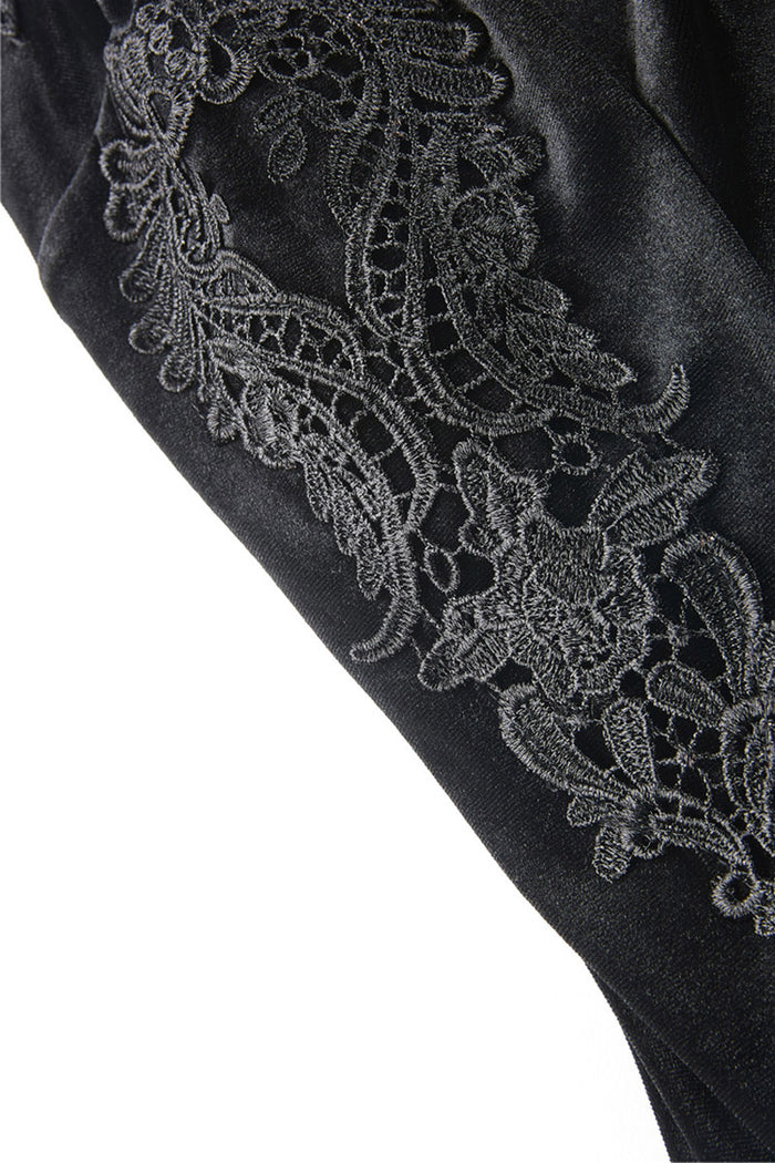 embroidered vampire goth blouse by dark in love