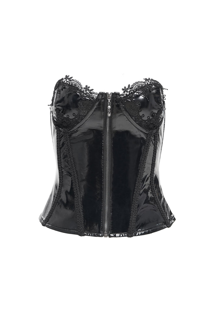 Devil Fashion black corset with lace