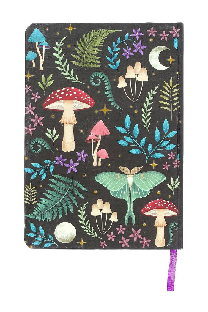 hardcover luna moth dark cottagecore diary