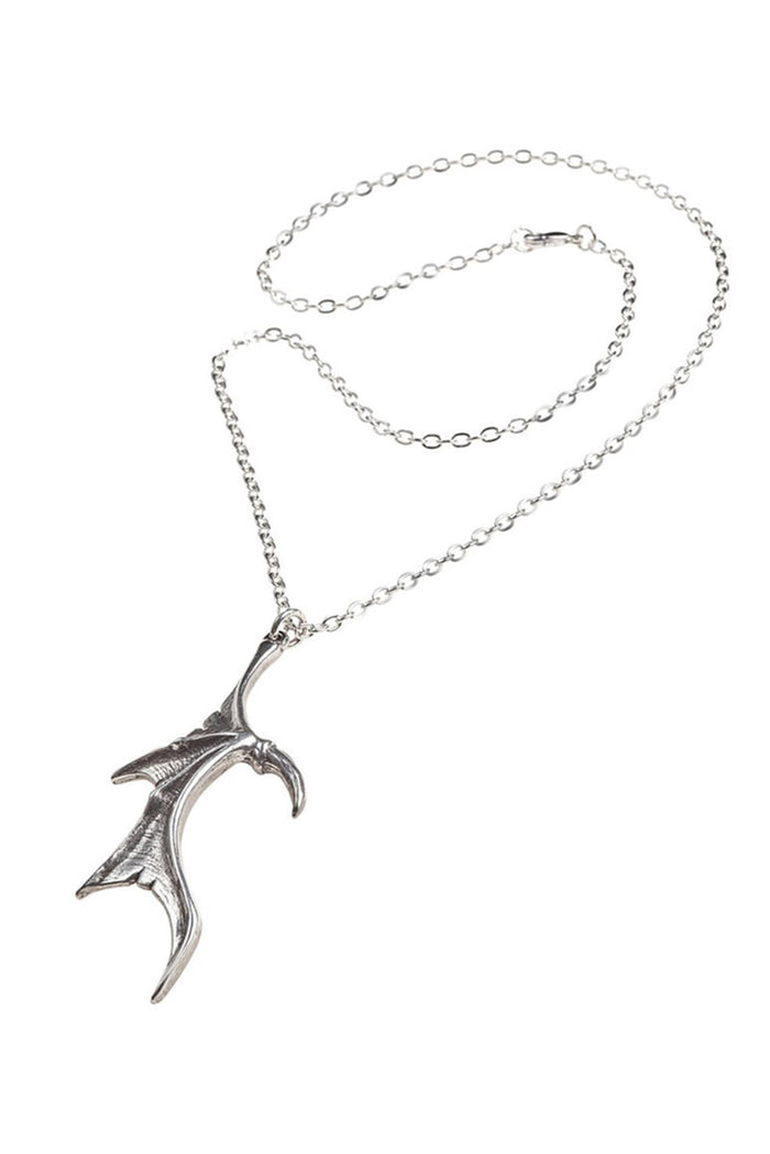 gothic batwing necklace set