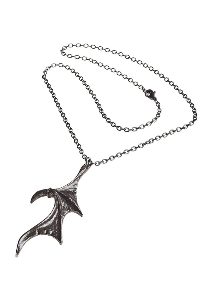 gothic batwing necklace set by alchemy