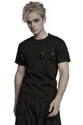 mens short sleeve punk tshirt