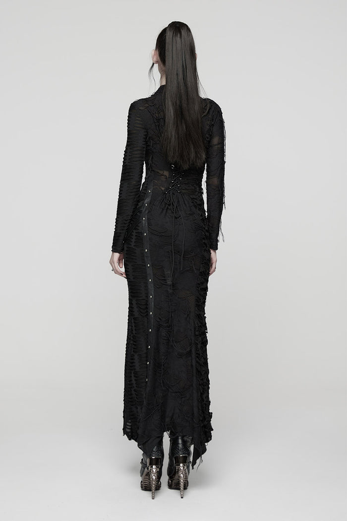 corset lace-up goth dress