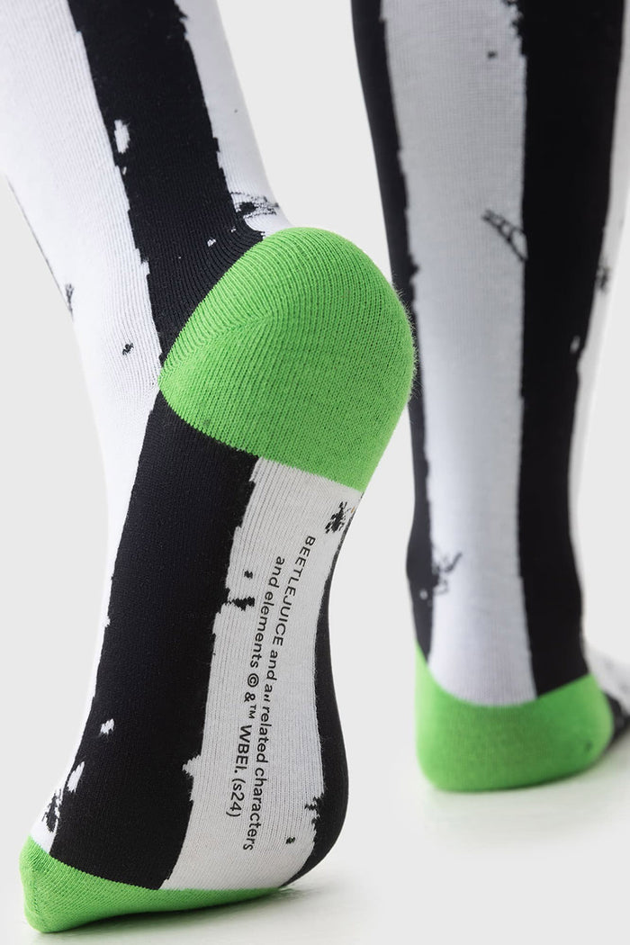 knee-high beetlejuice socks