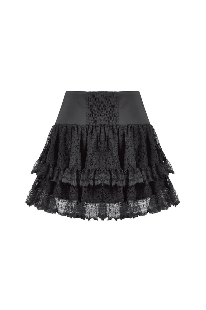 Cute black punk skirt from Dark In Love