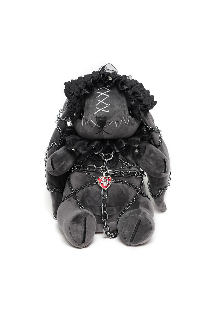 stitched punk rabbit plush toy