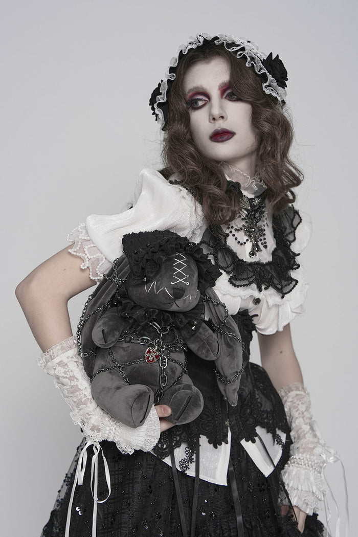 creepy cute punk rabbit plush toy