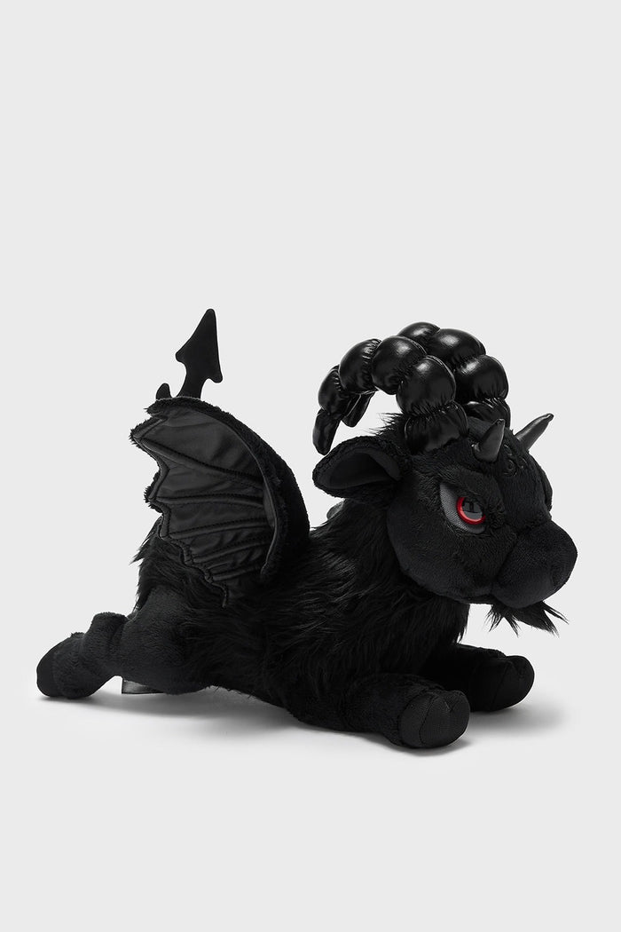 black goat plushie toy