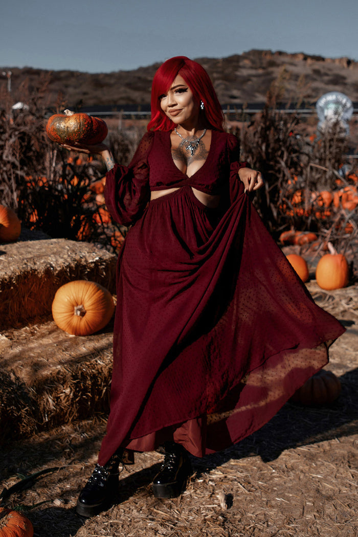 womens dark red burgundy dress