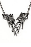 goth fashion accessory edward scissorhands necklace