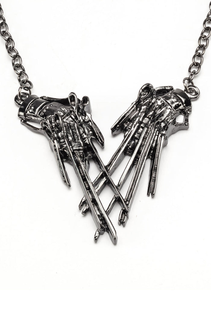 goth fashion accessory edward scissorhands necklace