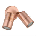 Eglo Fremantle 2 Light Adjustable Outdoor Wall Light Copper 206152 - The Blue Space