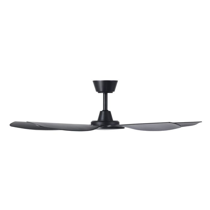 Side View Eglo Miami 48 DC Ceiling Fan Black  20796302 - The Blue Space